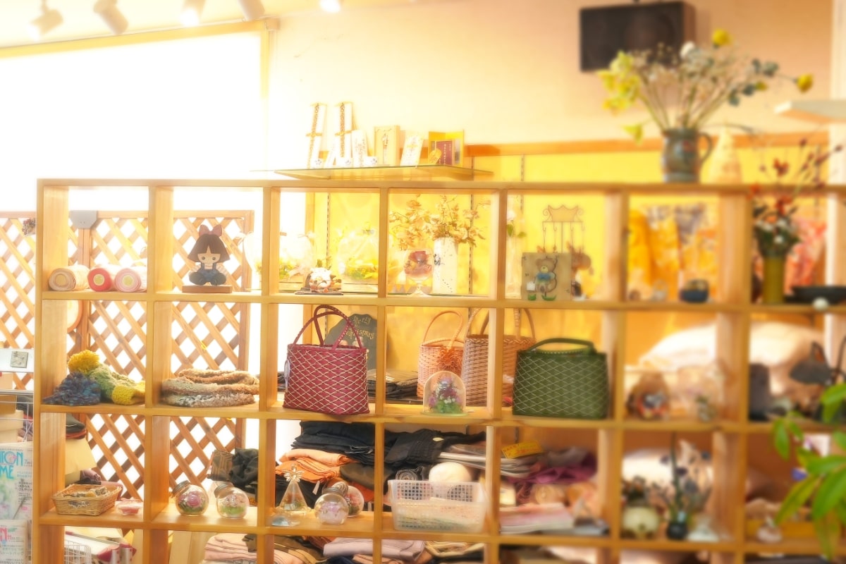 カフェ店内作品展示